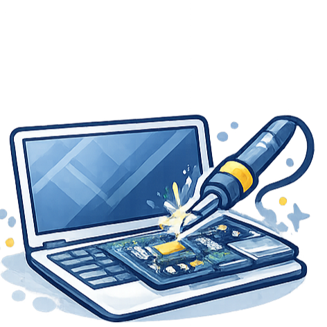 Naprawa laptopów — BGA i płyty główne